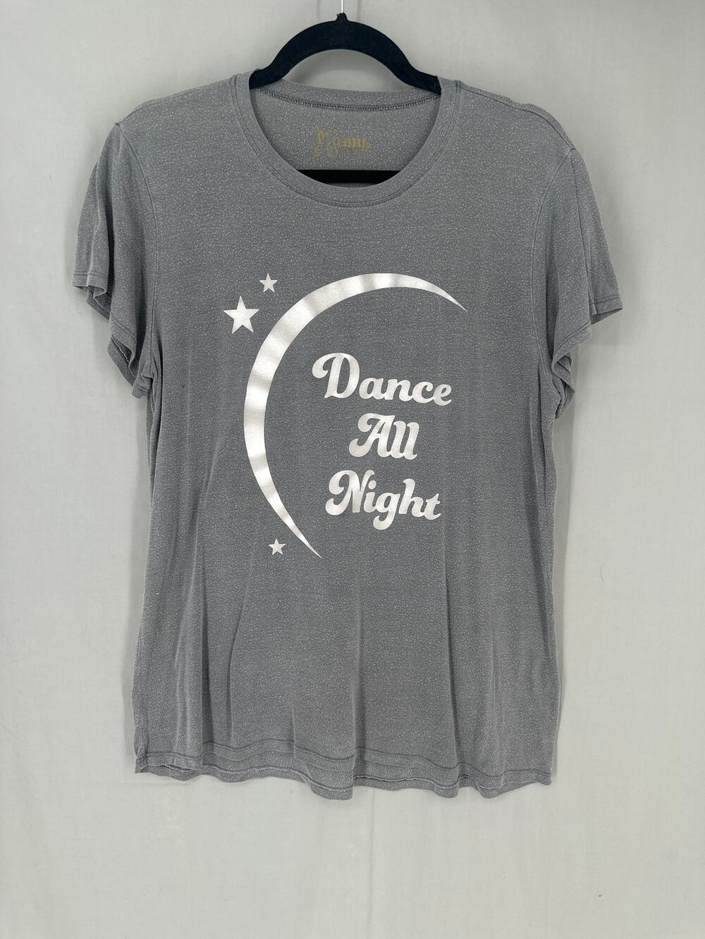 Show Me Your Mumu Top Womens Small Gray Graphic Tee Star Moon Dance Cozy